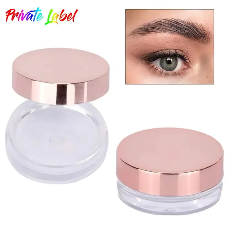 Private Label Multi-style Container Eyebrow Styling Wax Transparent Long Lasting Waterproof Relaxing Eyebrow Fixing Soap Bulk