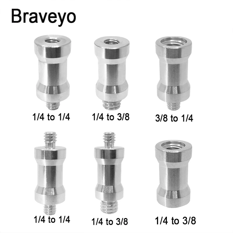 Dslr Camera Conversion Screw 1/4 to 3/8  Inch Male To Female Mount Screw Photography Accessories For Light Stand Tripod Camera