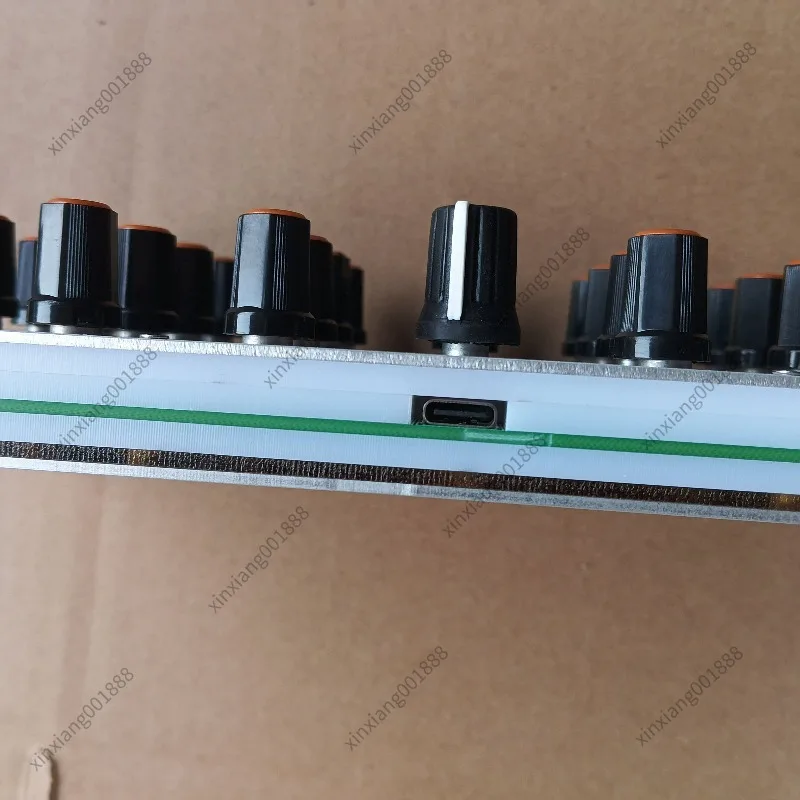 For 27-Knob MIDI Controller Customizable CC Messages USB-C Interface for Music DAW Software