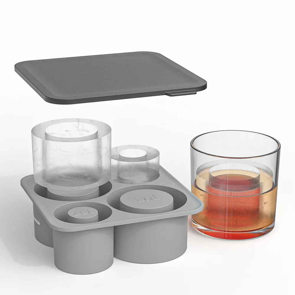 

Ice Cube Tray 40oz Silicone Ice Mold Easy Release Quick Freeze for Stanley Cup Tumbler Food Grade Ice Maker for Home Bar Outdoor