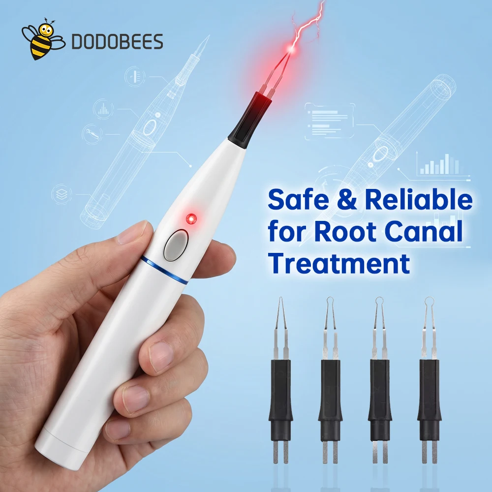

Dental Gutta Percha Cutter with 4 Tips, Endo Obturation Dissolver Grinder, Essential Dental Equipment