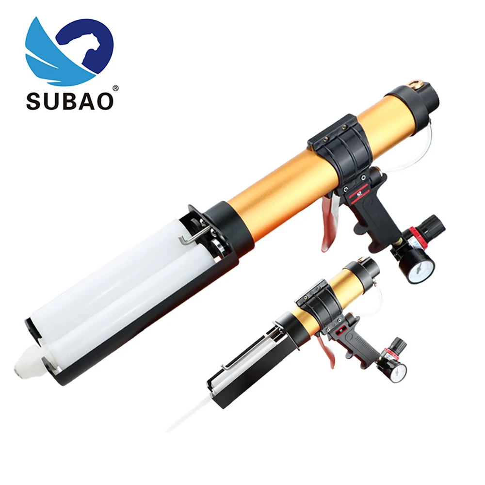 SUBAO Pneumatic two-component AB glue gun Two-tube gluing tool Two-tube sewing and sealing gun Mixed glue injection gun