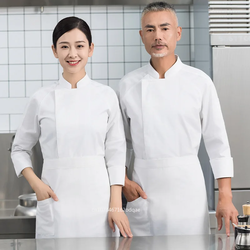 men's-hotel-kitchen-chef-uniform-long-sleeve-autumn-winter-outfit-western-dining-cake-shop-suit-set