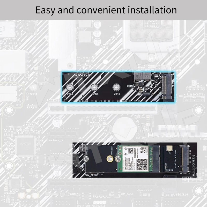 896F M2 Wireless Card Conversion Convert M2 Key-M Interface to Key A+E or Key-E Interface Wifi Adapter