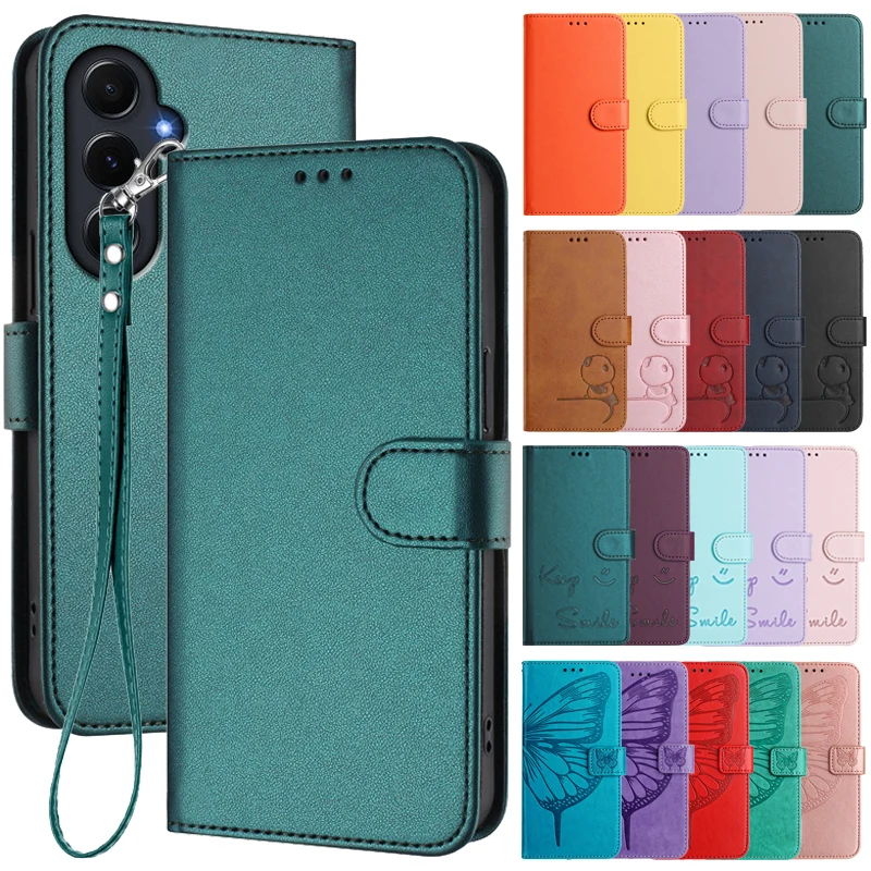 For Samsung Galaxy Quantum5 Case Flip Etui on For Samsung Quantum 5 Classic Phone Wallet Leather Cases SM-A556S Card Slot Cover