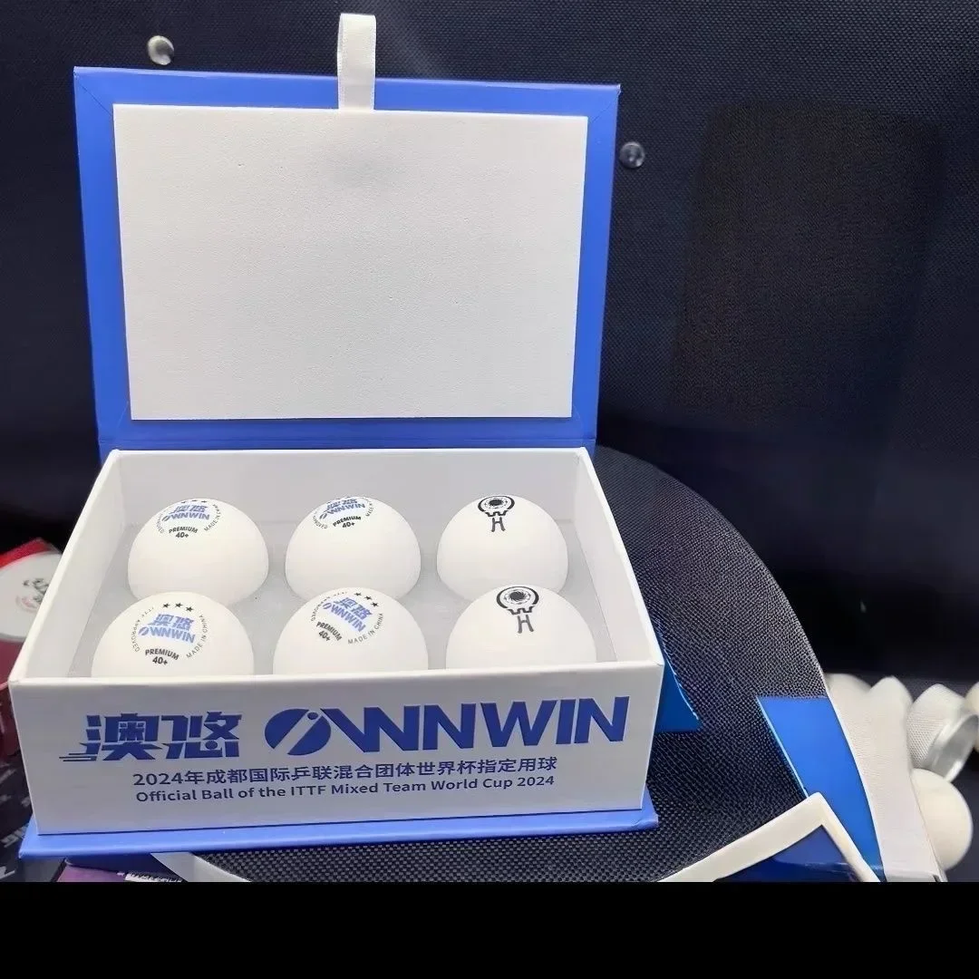 Bolas de tênis de mesa originais 2024 bolas oficiais da equipe mista ittf copa do mundo v40 + bolas de pingue-pongue 3 estrelas bolas de competição