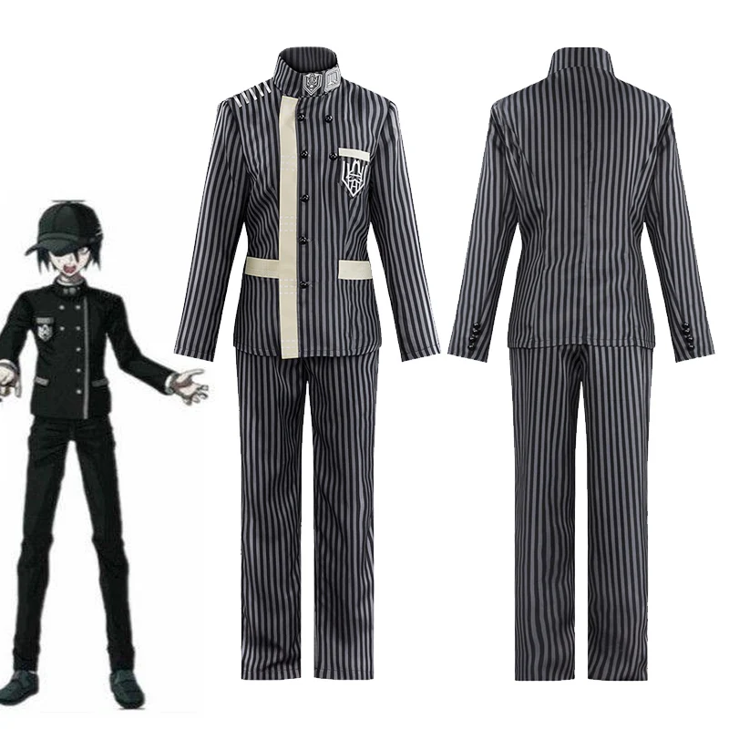 Danganronpa Saihara Shuichi Cosplay Costume Detective School Uniform JK Outfit Halloween Party Cosplay Clothes