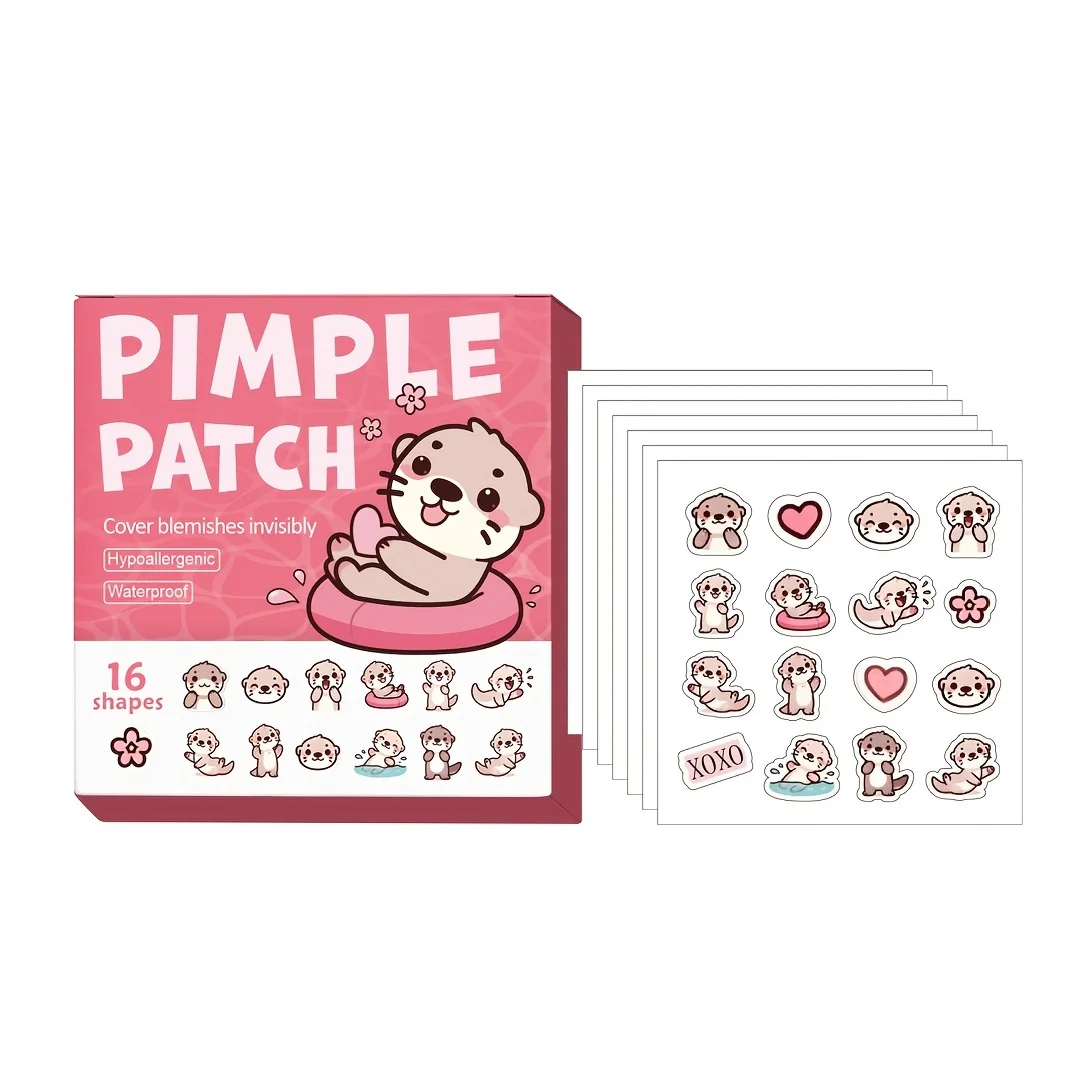 

80 шт., наклейки от прыщей с мультяшной парой, подходящие для различных случаев, быстрое и эффективное решение для покрытия недостатков, подходят для муфты