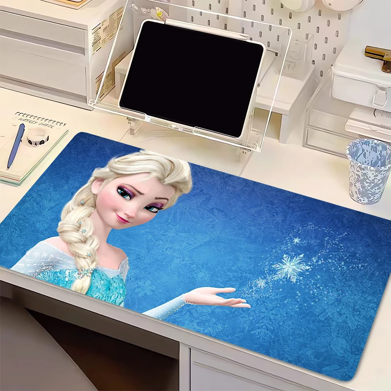 

90x40cm Mouse Pad Gaming Large Dywan Gamer Keyboard Pad Extended Desk Mat Table Carpet Lock Edge F-Frozens Mousepad For Computer