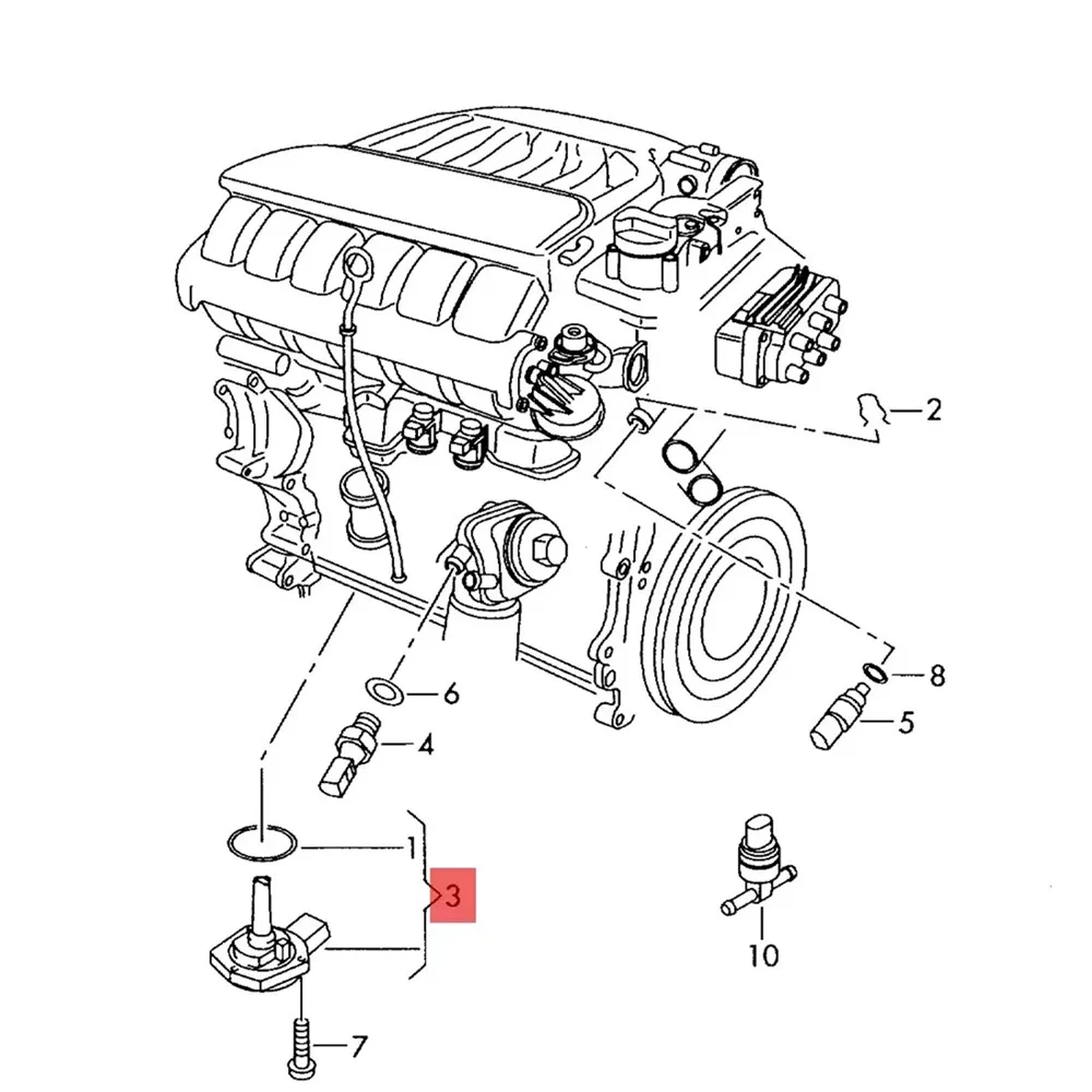 Car Oil Level Sensor 1J0907660B for VW Passat B5 Golf MK4 Jetta Bora Sharan Audi A2 A3 A4 A6 TT Skoda Fabia Seat Leon 6PR008079