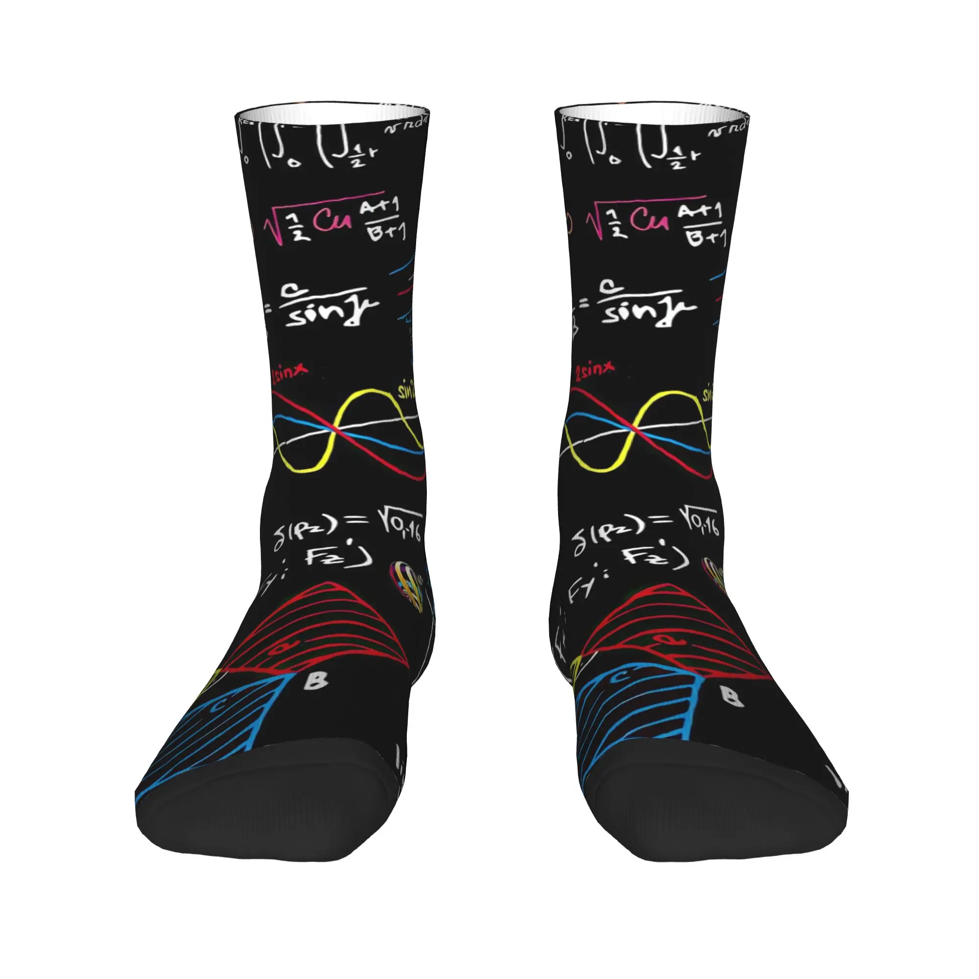 Chemical Molecular Formula Stockings  Design Gothic Socks Winter Anti Bacterial Socks Women Men Outdoor Sports Warm Soft Socks