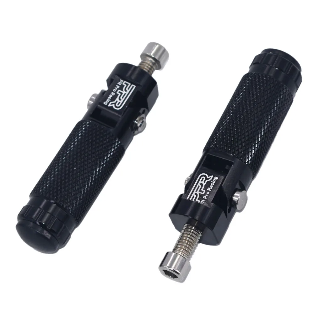 1 Pair CNC Motorcycle Rear Foot Rest Pegs Pedals M8 6063 Aluminium Refit Durable Universal Footrests Footpegs