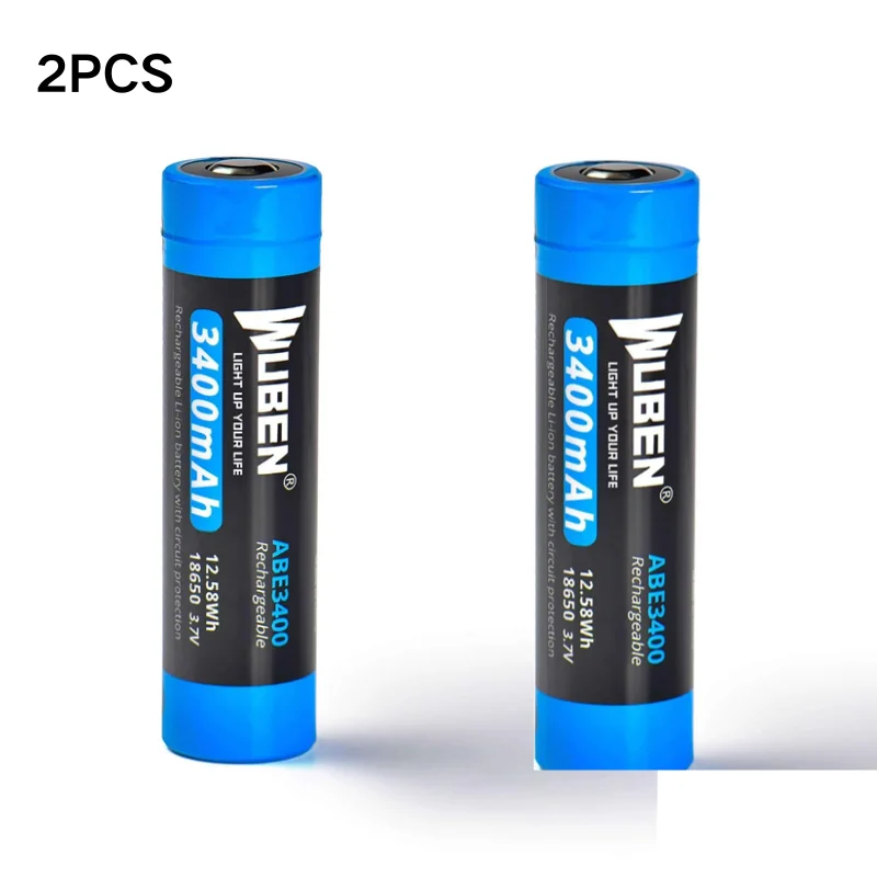 WUBEN ABE3400  3400mAh 18650 Battery 3.7V 6A