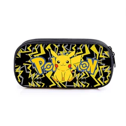 Pokemon Pikachu Pikachu Pencil Case Pencil Case Primary and Secondary School Students Cartoon Pokemon Cartoon School Bag Mochila