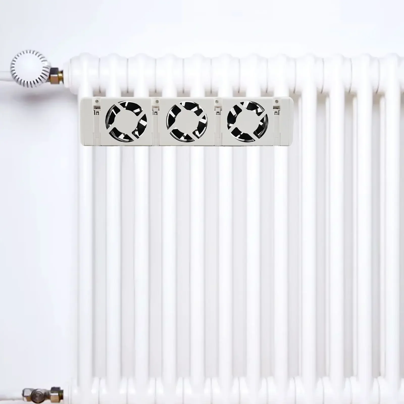 Energy Saving Fan Radiator Booster Improved Heat Distribution Safety Certification Silent Drive Thermostat Switch Winter Heating