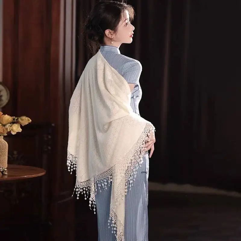 milk-white-tassel-shoulder-wrap-hollow-out-knitted-cardigan-for-artistic-republic-of-china-style-wind-coat-outerwea