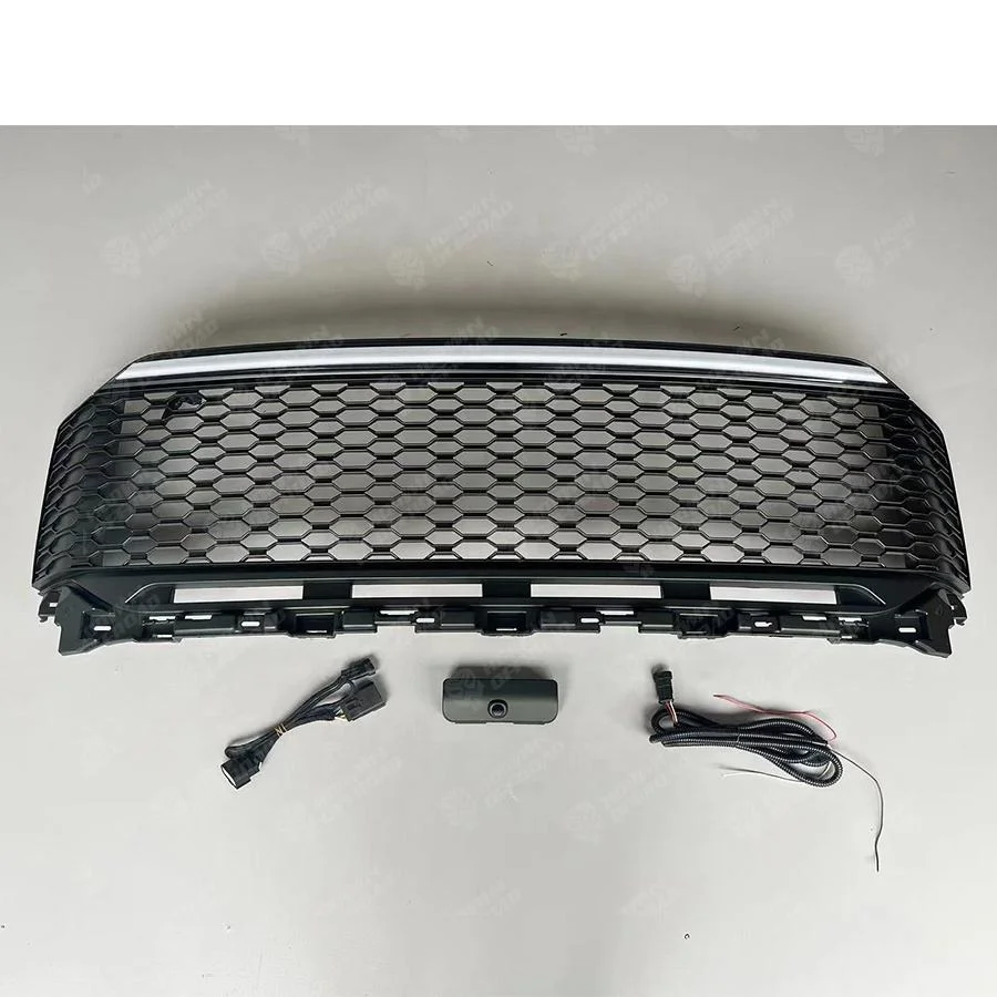 4x4 2021+ F150 New Car Grill Front Bumper Upper Grilles with Flowing Light without Radar Hole for Ford F150 2021+