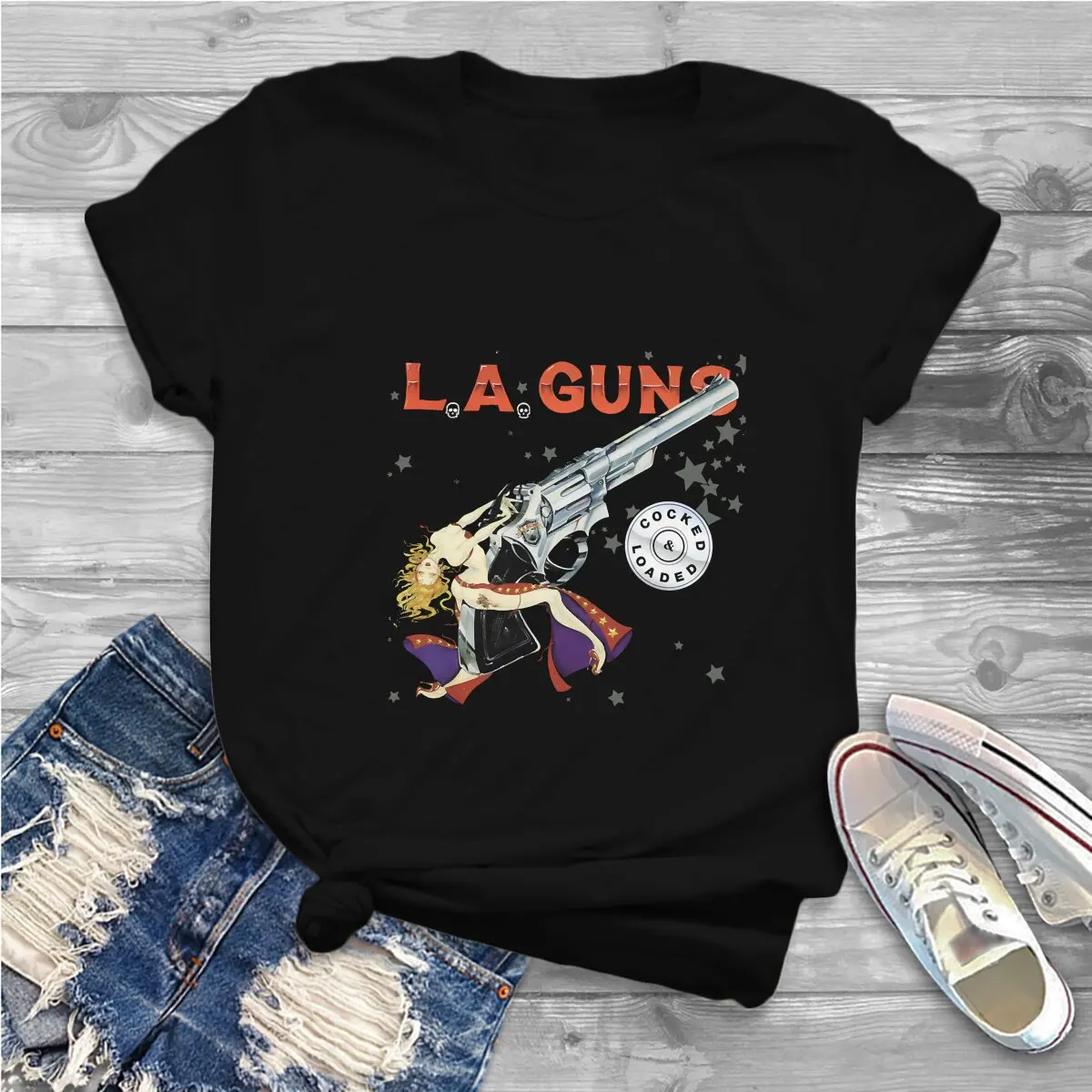 Rock n Roll= Unique Polyester TShirt Guns N Rose Heavy Metal Comfortable Clothes  T Shirt Stuff