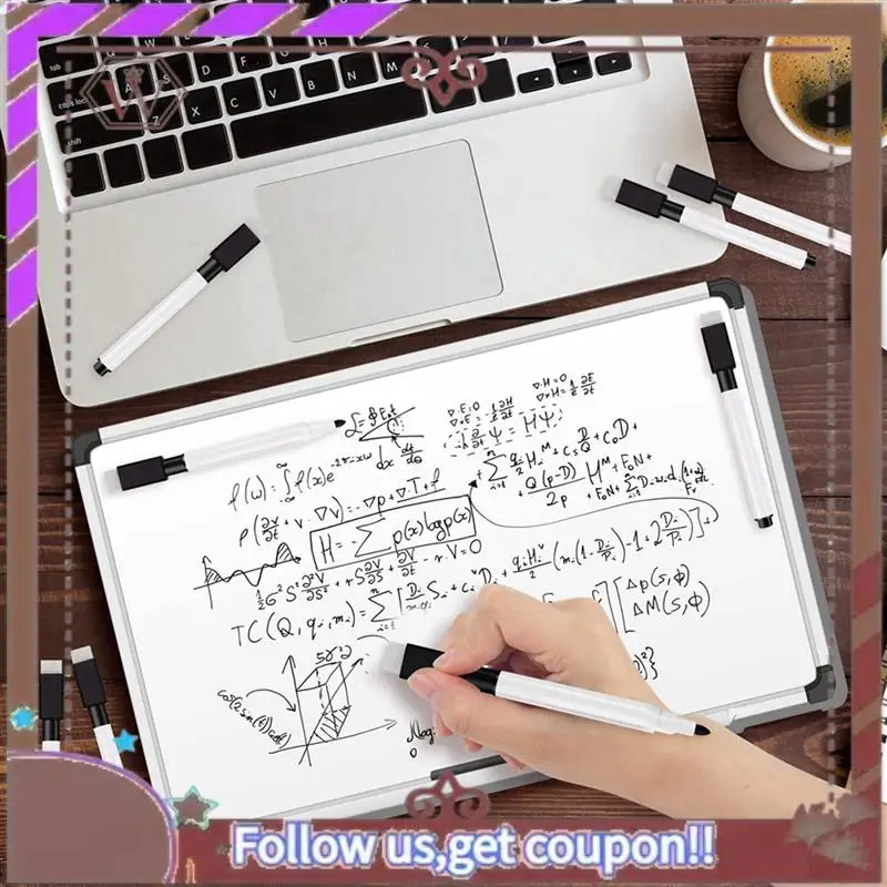 ABBG-Magnetic Whiteboard Pen Erasable Marker, 192Pack Whiteboard Markers Dry Erase Marker With Eraser Cap Black