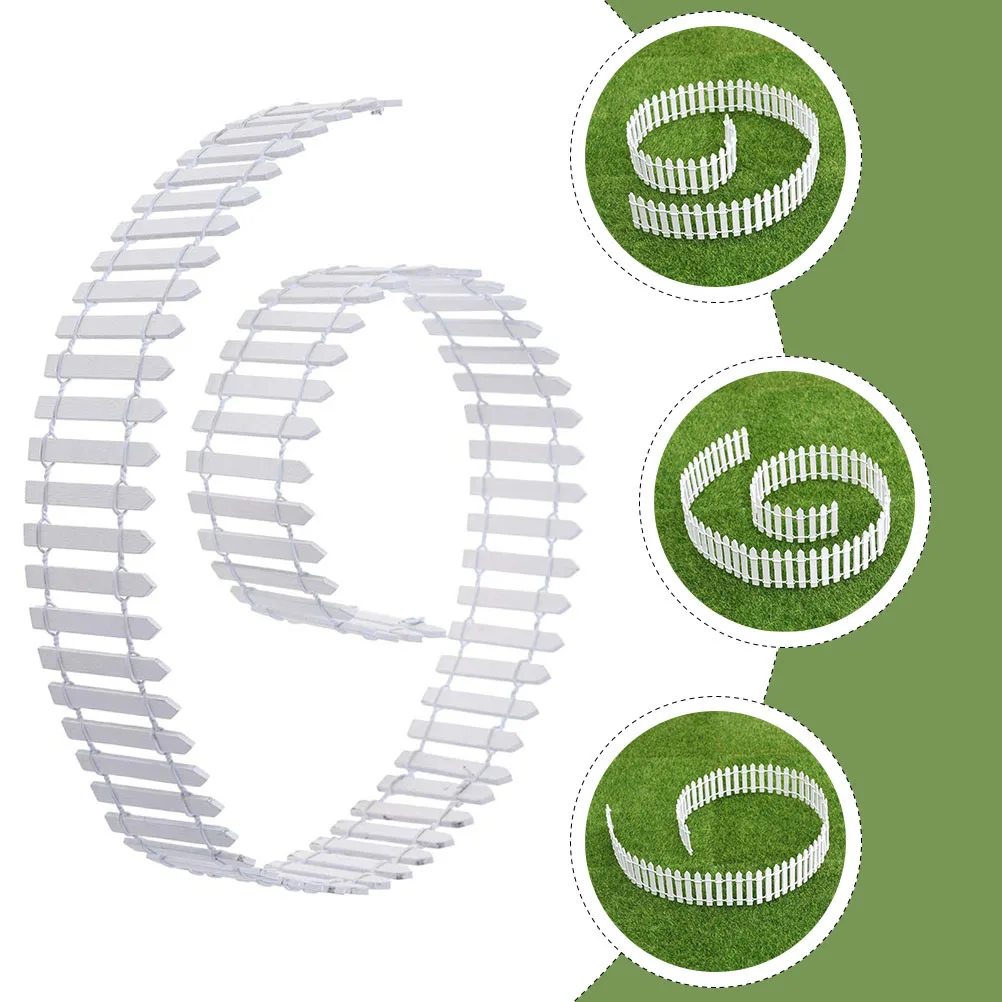 

2 шт. мини-деревянные украшения прочный деревянный мини-забор для сказочного сада Diy реквизит для фотосъемки микропейзажный забор