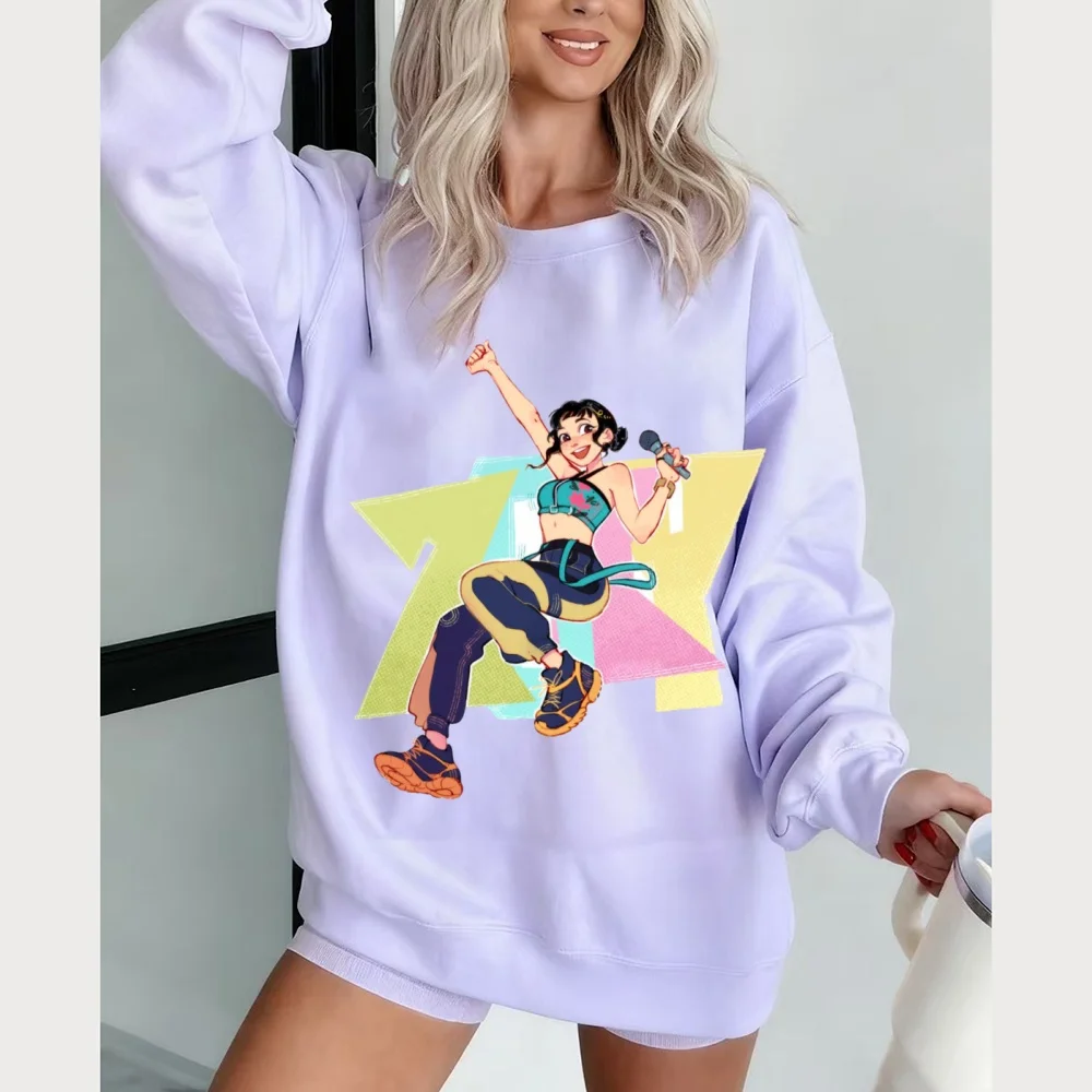 شعبية أنيمي KPop Demon Hunter هي سترة نسائية مطبوعة الخريف والشتاء البلوز للجنسين الإبداعية شخصية البلوز