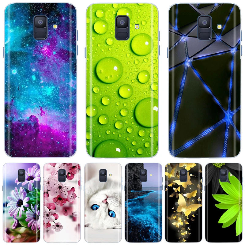 For Samsung Galaxy A6 2018 Silicone Case SIM SM A600 A600F Phone Case For Samsung A6 plus 2018 A605 A605F A6+ A 6 Tpu Case Coque