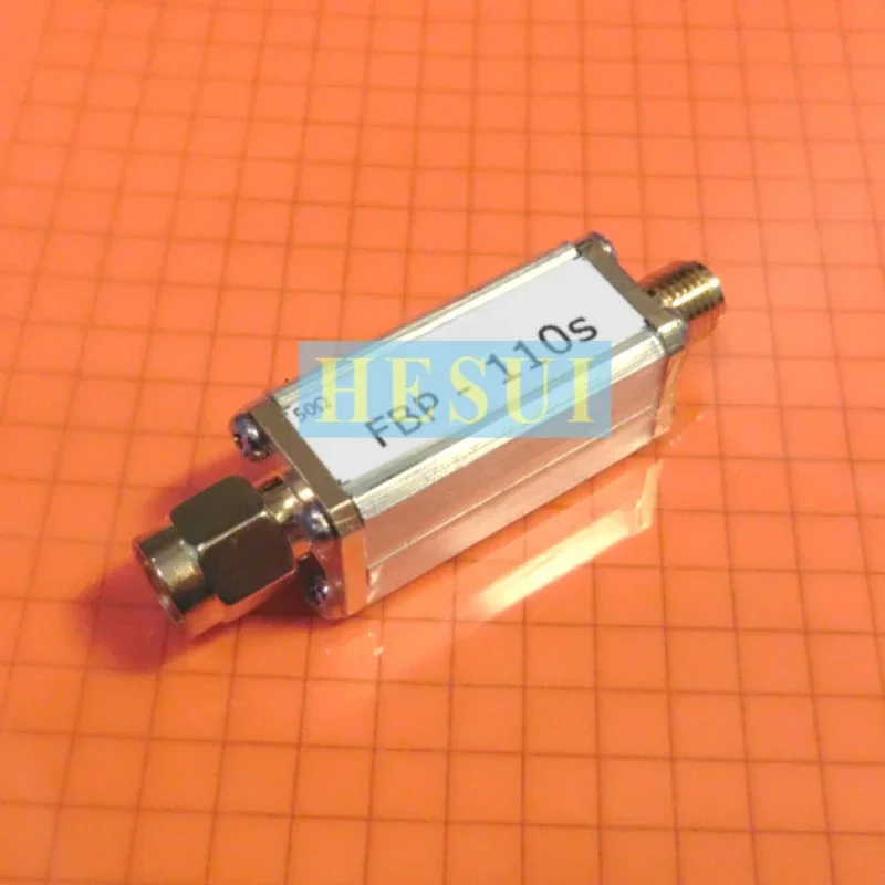 109MHz-111MHz 17dBm 110MHz Filter RF BPF Filter module Coaxial RF bandpass SAW Filter moudle board SMA port CNC Al shield shell