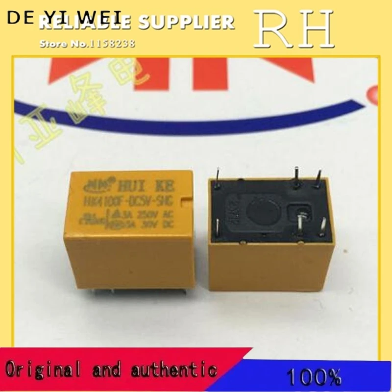 5 개/몫 신호 릴레이 HK4100F-DC3V 5V 6V 9V 12V 24V -SHG 6PIN 3A 변환 세트