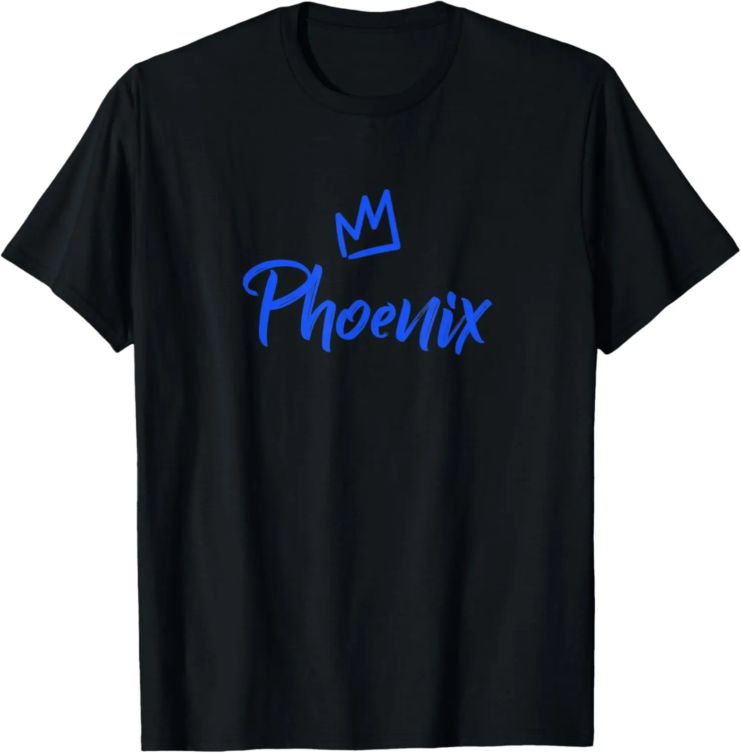 Męska koszulka Phoenix the King / Blue Crown & Name Called Phoenix