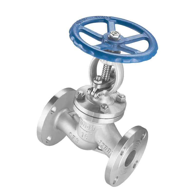 Industrial Price Stainless Steel Stop Valve Steam Water Compressor Control Pipe Fitting Flange Globe Valve Shutoff Valves