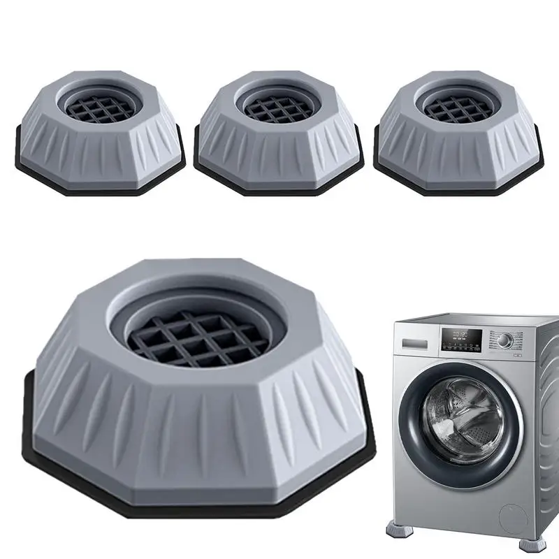 Washer Dryer Anti Vibration Feet Pads anti-slip heightening pad Refrigerator Support Dampers Stand Octagonal Keel Furniture Feet