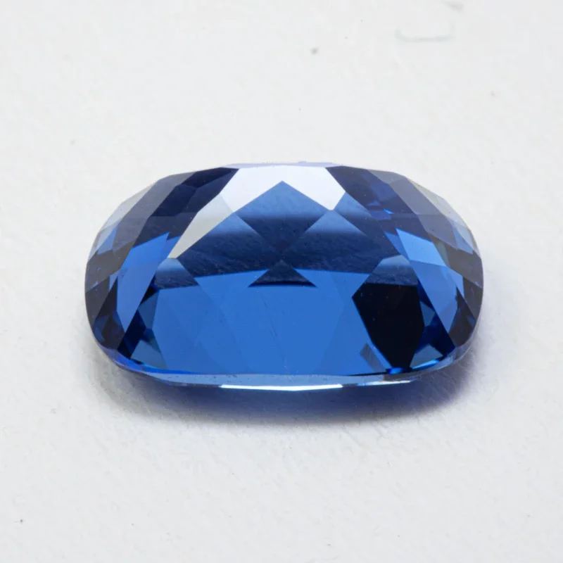Top Lab Grown Sapphire Rectangular Cushion Shape Light Royal Blue VVS1 Selectable AGL Certificate Charms DIY for Jewel Making