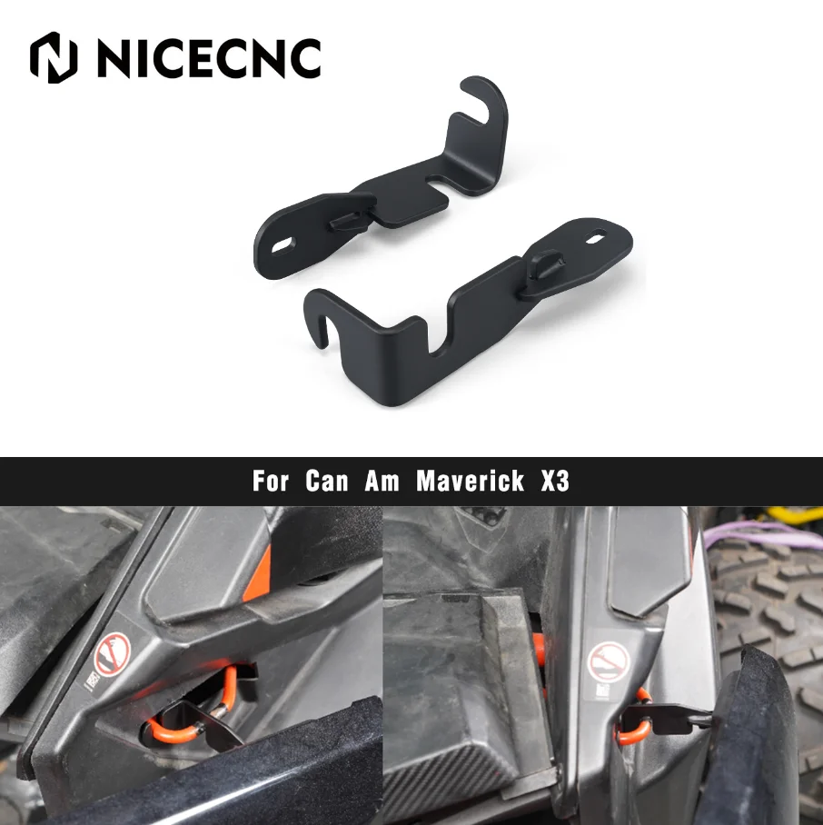 

NICECNC UTV Cool Door Latches Set For Can-Am Maverick X3 Max R RR 4x4 Upgraded Door Cooling UTV X3 Accessories
