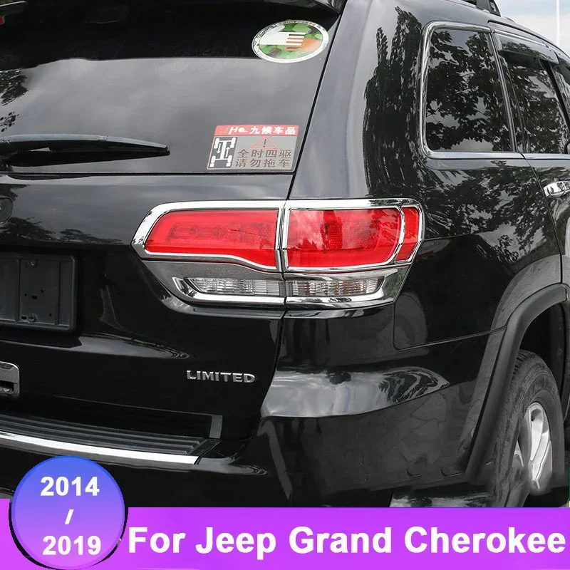 

Headlight Head Tail Light Rear Lamp Cover Trim Garnish Bezel for Jeep Grand Cherokee 2014 2015 2016 2017 2018 2019 Accessories
