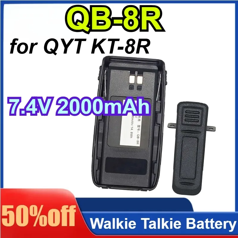 

QB-8R 7.4V 2000mAh for QYT KT-8R KT-7R KT-6R KT-5R Walkie-talkie Battery