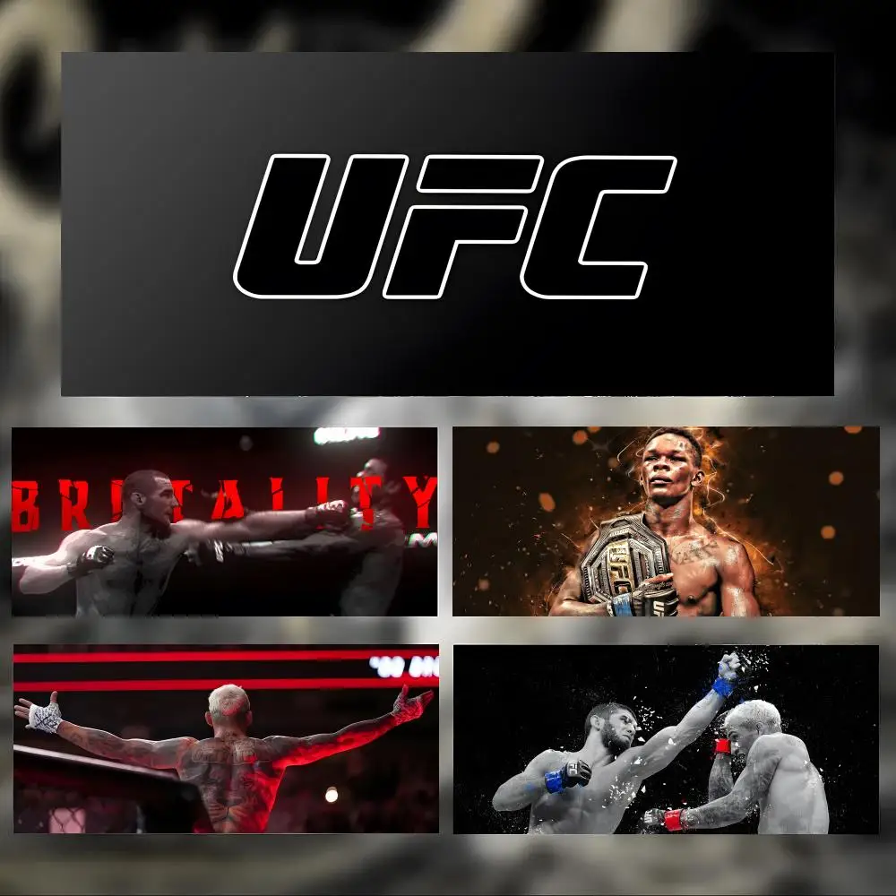 combat sports fighter U-UFC Mouse Pad Large Thick Desk Pad Stitched Edges Gaming Mouse Mat for PC