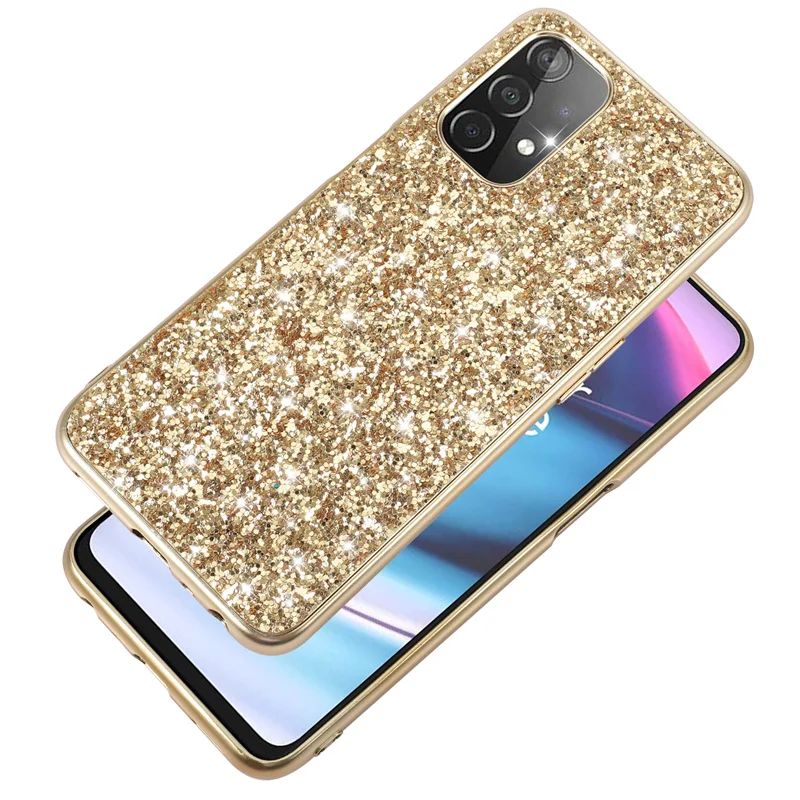 Bling Glitter Sequins Slim Back Case For OnePlus 11 10T ACE Pro 10 Pro Paillette Twinkle Shiny Powder Cover