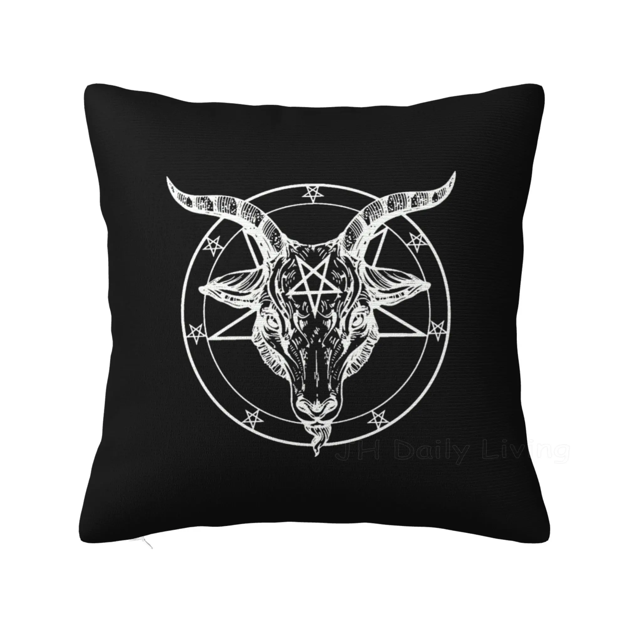 Pentagram with Demon Baphomet Satanic Goat Goth Cushion Cover Home Office Car Decor Pillow Case 45x45cm Pillowcase Pillow Cover