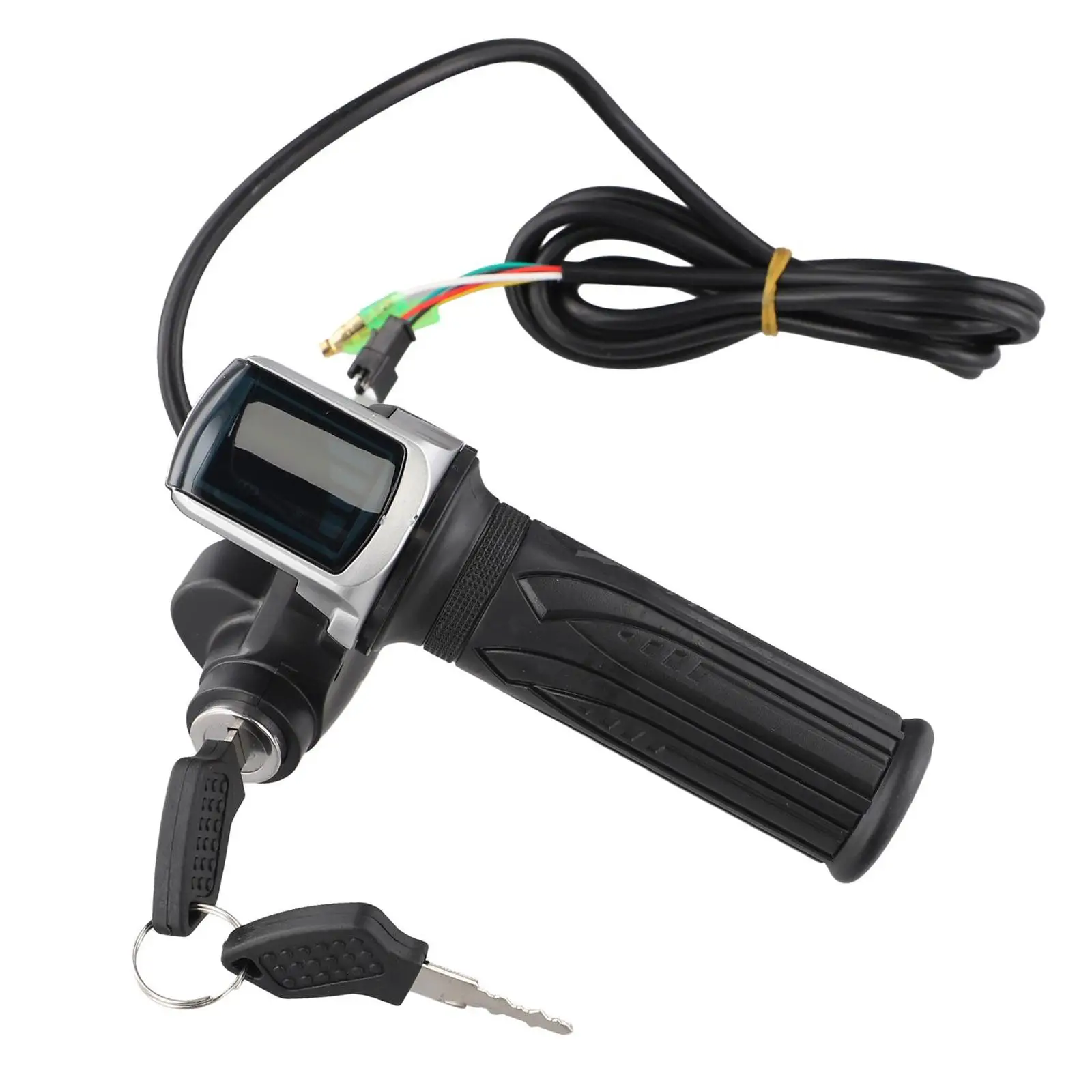 

36V/48V/60V Electric Bicycle Speed Control Handle Plastic Metal Black Scooter Motorcycle Acceleration Throttle Handle