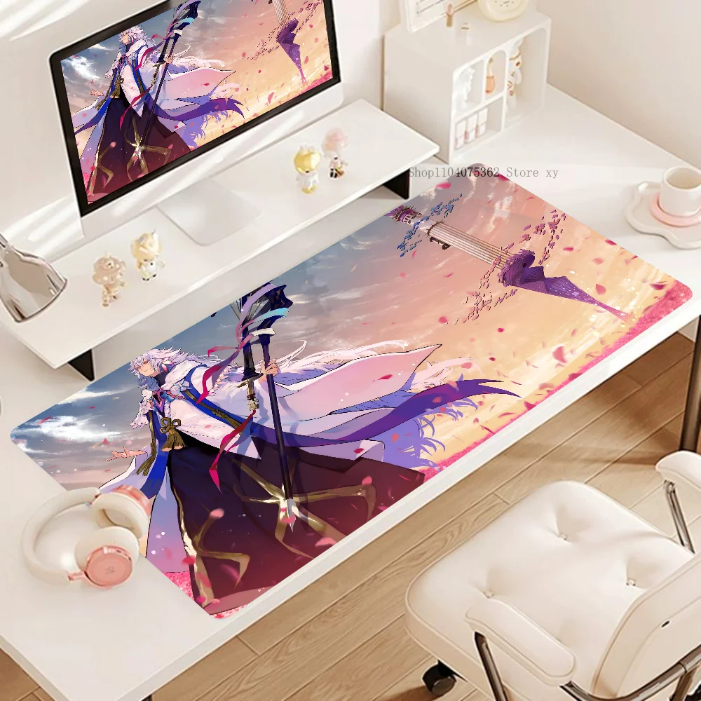 1PC Merlin Fate Grand Order Non-slip Mouse Pad Suitable For Office Computers Laptops E-sports Game Desk Mats XXL Keyboard