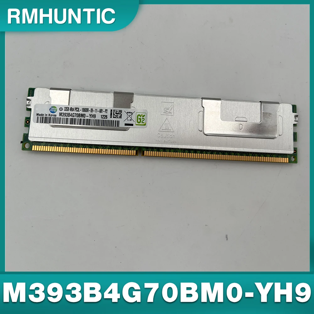 

1PCS RAM 32G 4RX4 PC3L-10600R-09-11 1333 ECC For Samsung Memory M393B4G70BM0-YH9