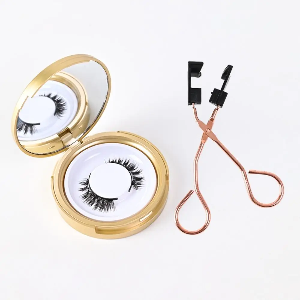 Natural Magnetic False Eyelashes Glue-free Reusable Three Magnetic False Eyelashes Set Handmade Waterproof Mink False Eyelashes