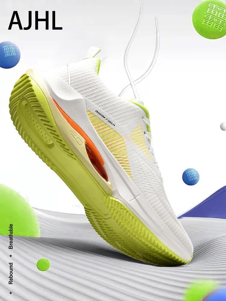 

Ajhl Men's Ultra Light Running Shoes Mesh Breathable Shock-absorbing Sports Shoes Professional Outdoor Running Shoes Soft Sole