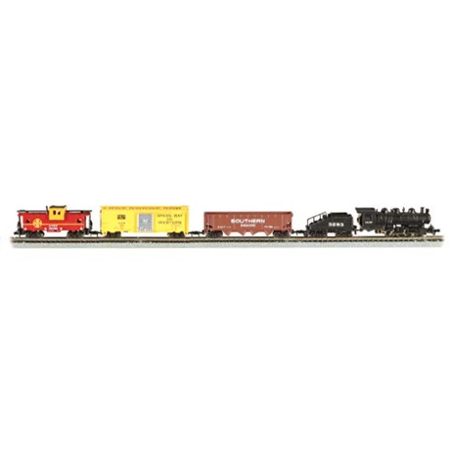 

Yard Boss Ready To Run Electric Train Set for model railroading, N scale, metal and plastic construction, gray and red color sc