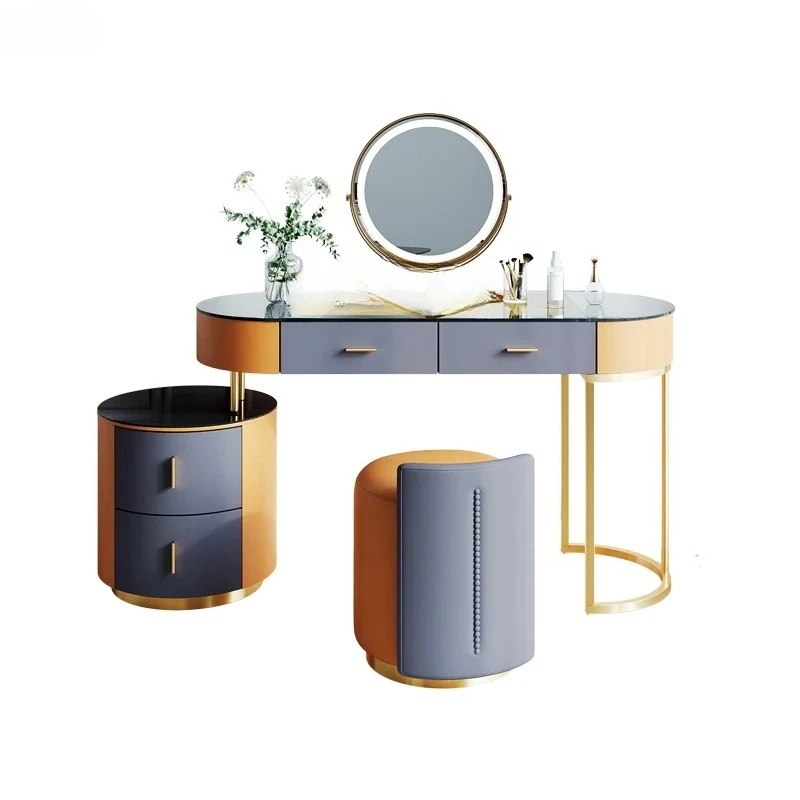 Dresser Tempered Glass Tailstock Chest of Drawers Integrated Photography Room Dresser
