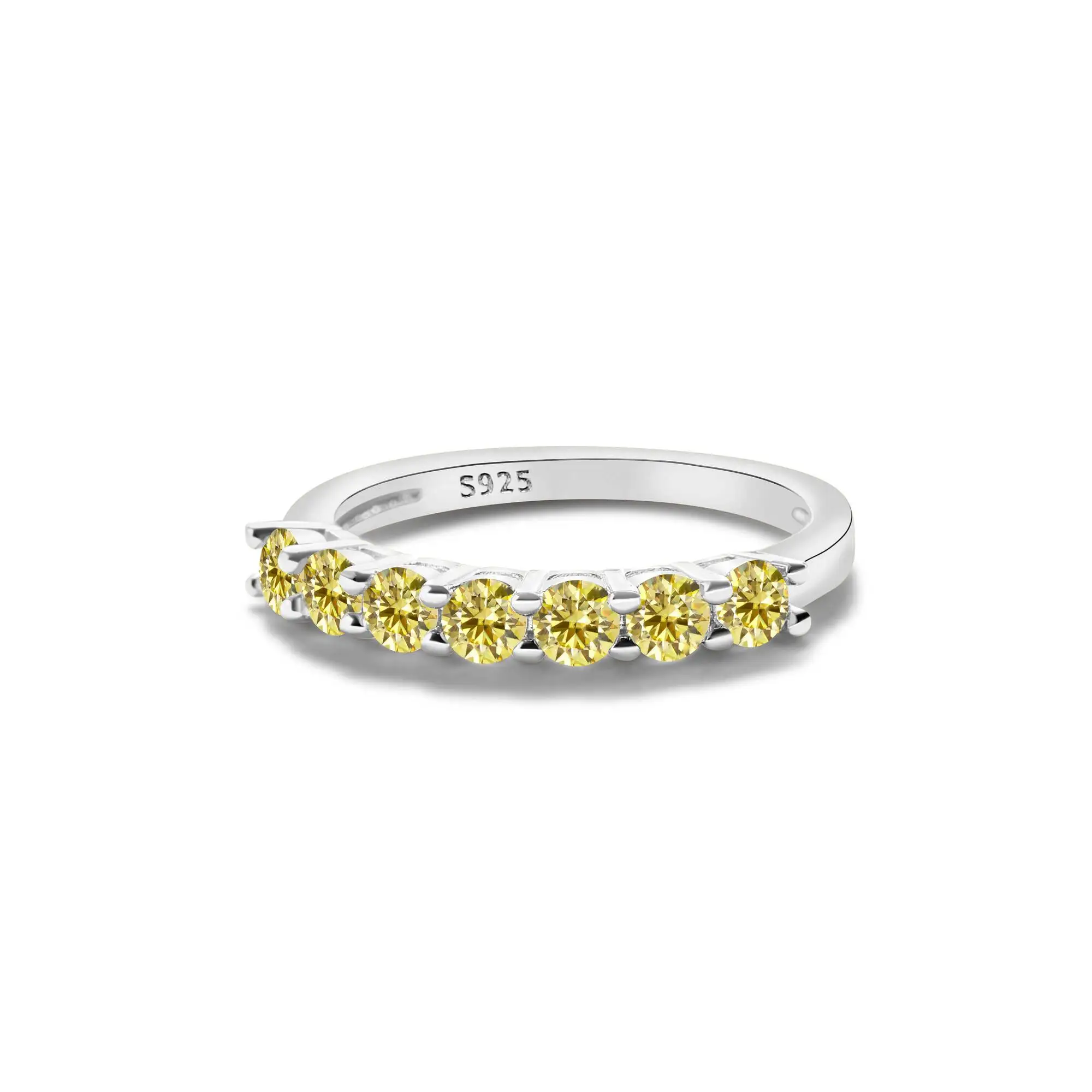 1,0 Karat Königsblau Farbe Moissan ite Ring Sterling Silber massiv Gelbgold Farbe Hochzeit Verlobung ringe für Frauen – Detail 1