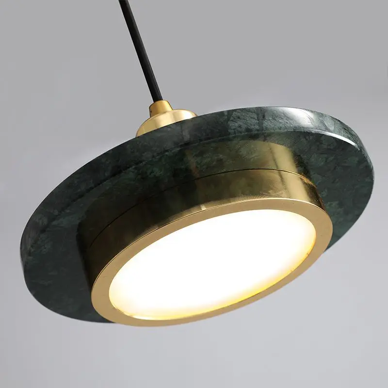 Moderno semplice lampadario in marmo sala da pranzo camera da letto comodino Bar tavolo da pranzo ottone pianeta lampadario illuminazione lampade