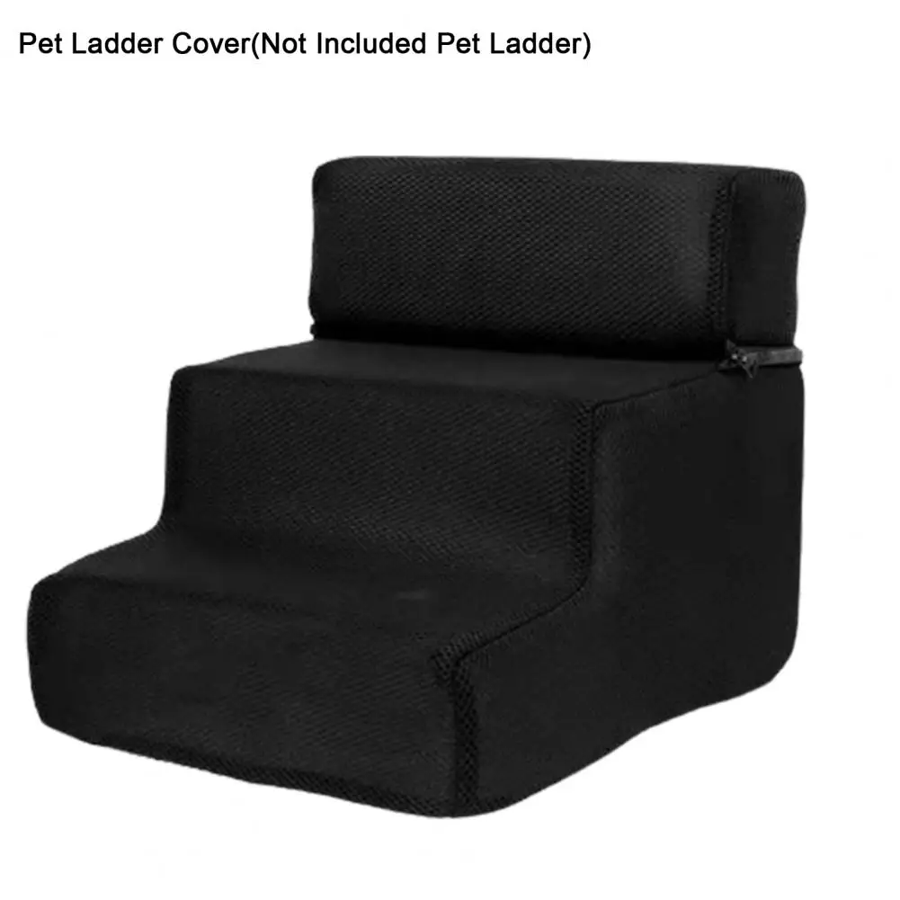 Ladder Voor Huisdieren Afdekking 3 Treden Trappen Voor Kleine Hondenkat Helling Ladder Antislip Afneembare Comfortabele Faux Leren Honden Bed Trappen