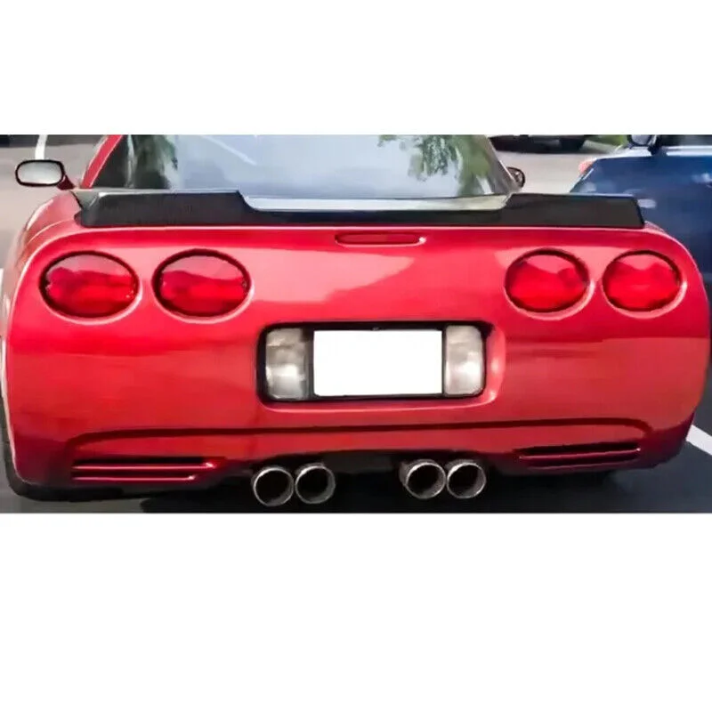 1997 إلى 2004 ل كورفيت C5 ZR1 تمديد نمط الخلفي الجذع المفسد غطاء الجناح المفسدين بواسطة لمعان الأسود ABS اكسسوارات السيارات طقم الجسم