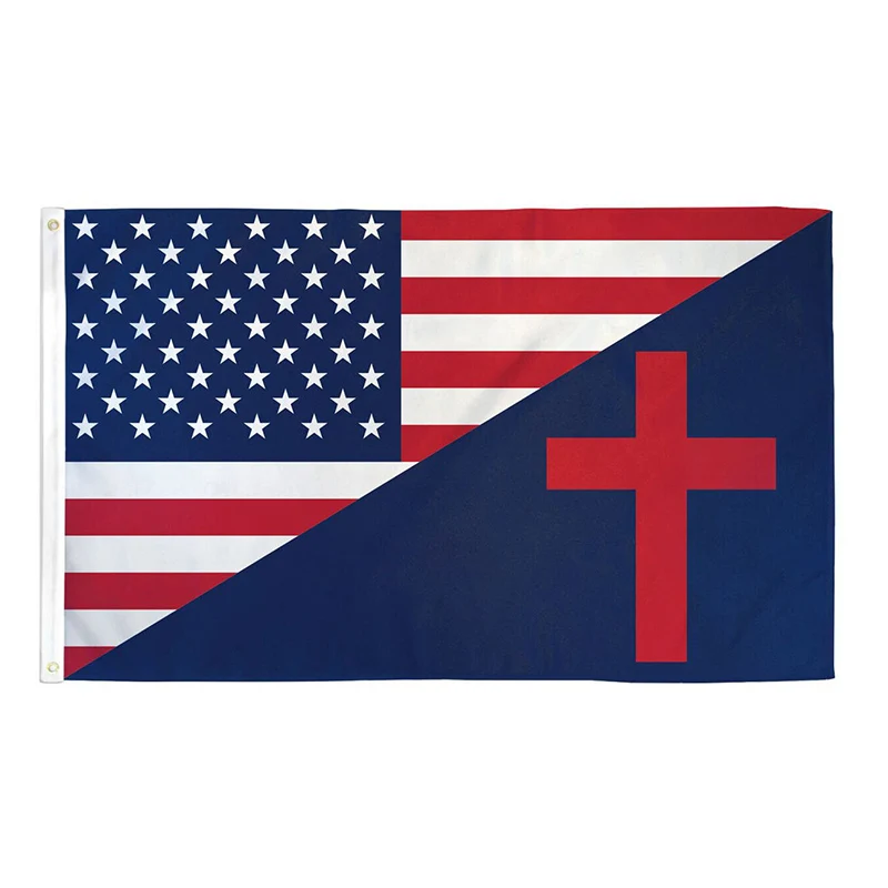 USA  USA Christian JESUS Friendship Flag 2ft*3ft (60*90cm) 3ft*5ft (90*150cm) Size Christmas Decorations for Home Flag Banner